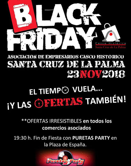 Disfruta del Black Friday en Santa Cruz de La Palma